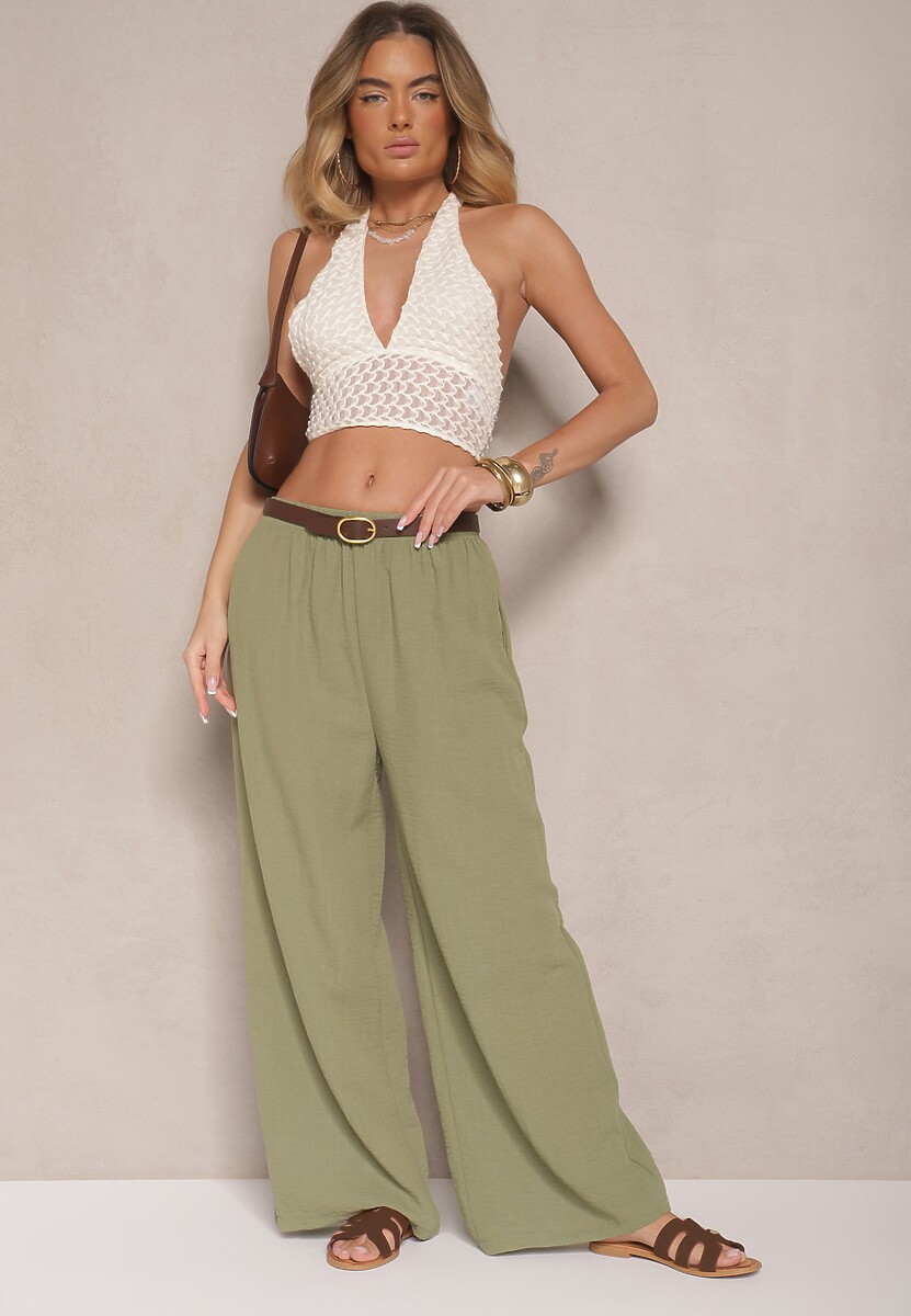 Pantaloni Ollevia Verde închis 1