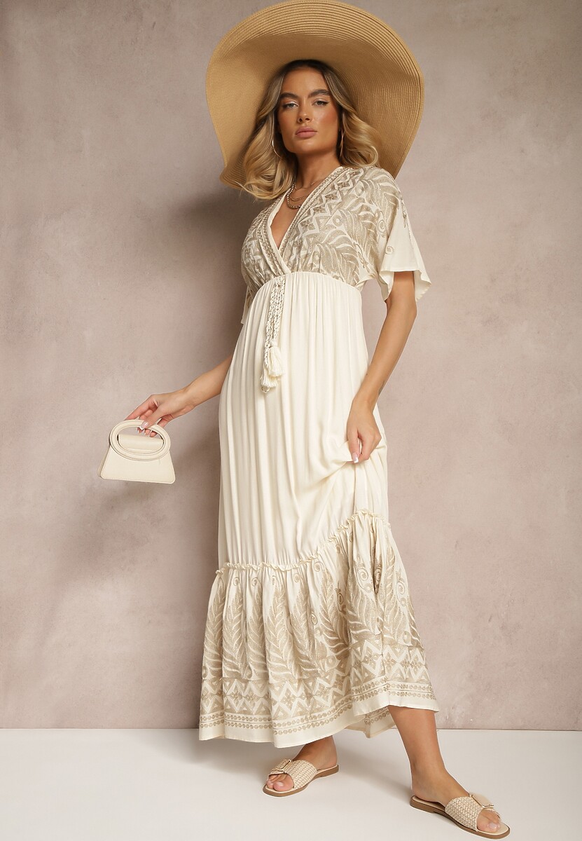 Rochie Grelhira Bej deschis 2