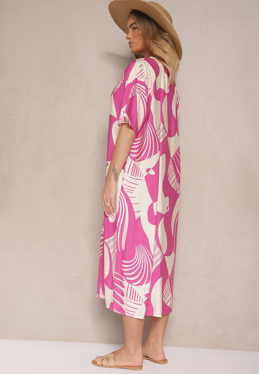 Rochie Sallinori Fucsia 3