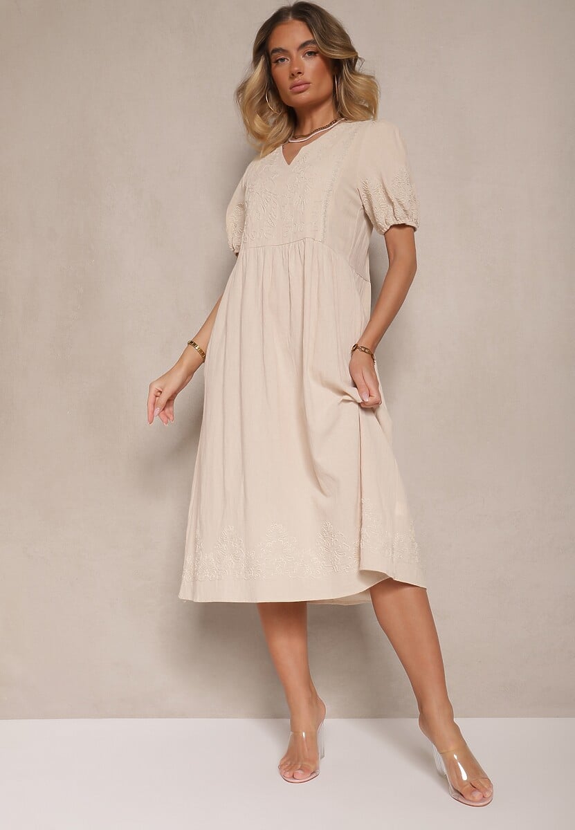 Rochie Lannilsa Bej deschis 1