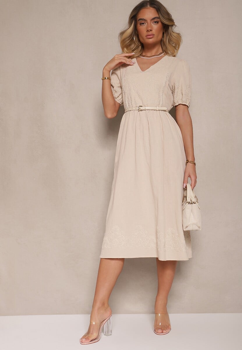 Rochie Lannilsa Bej deschis 2