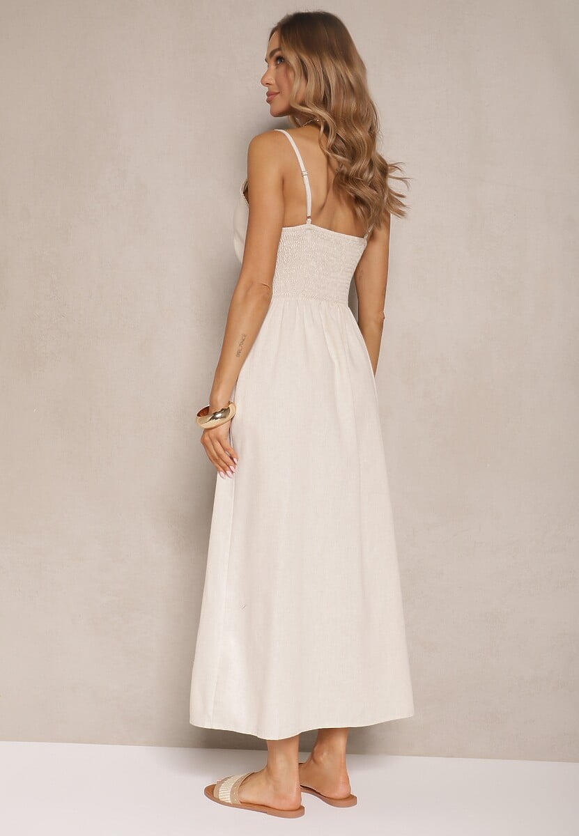 Rochie Lorbia Bej deschis 3