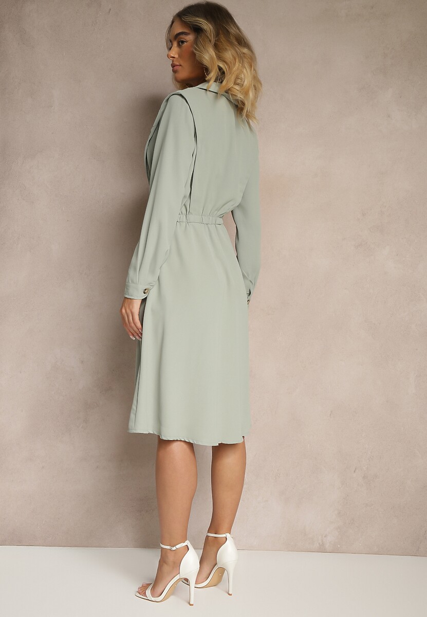 Rochie Verde deschis 3