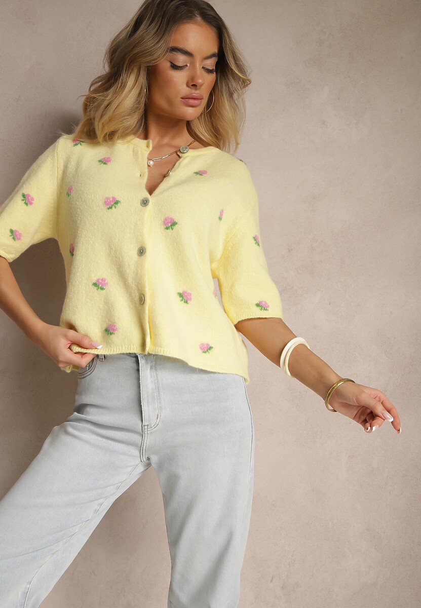 Cardigan Korivelle Galben 1