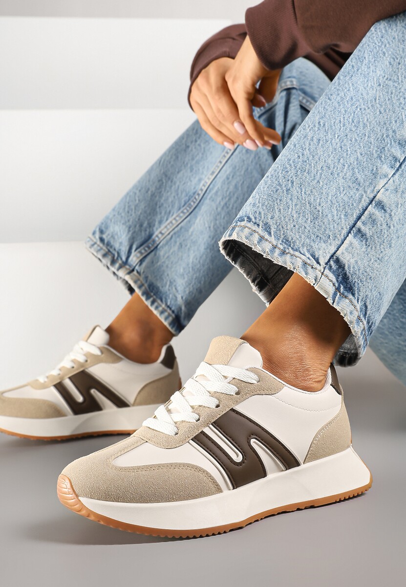 Sneakers Dalvisa Bej închis 1