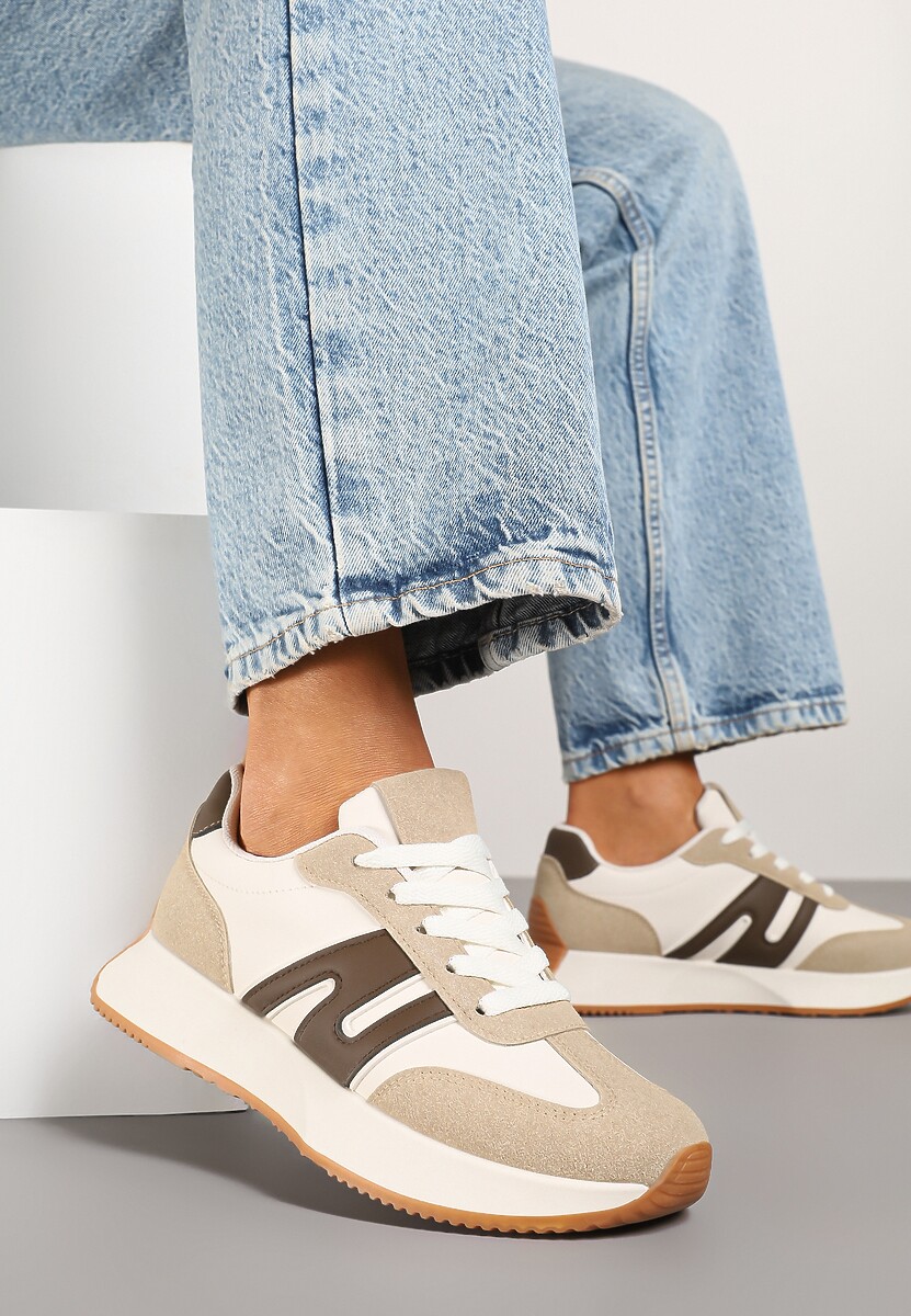 Sneakers Dalvisa Bej închis 2