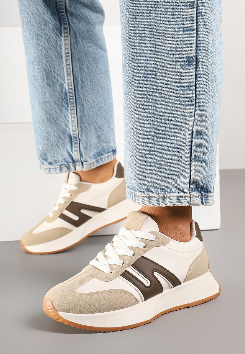 Sneakers Dalvisa Bej închis 3
