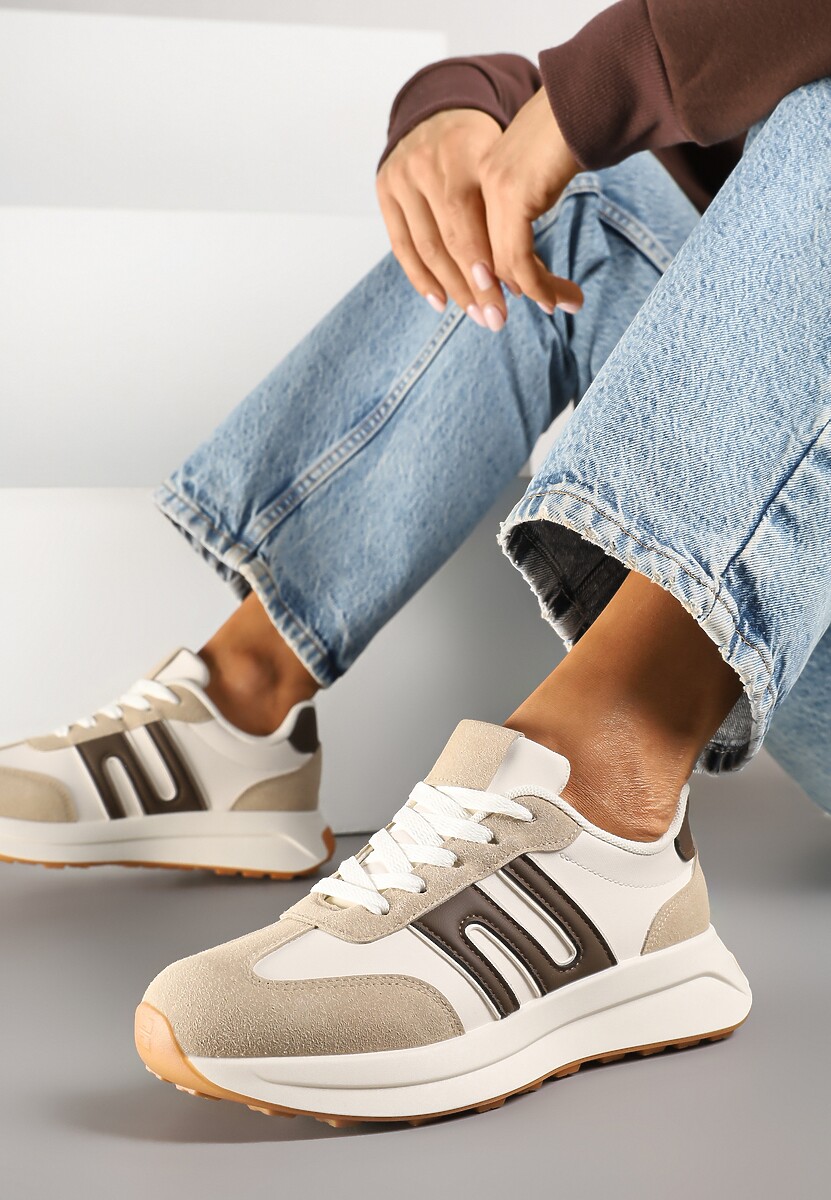 Sneakers Eldvisa Bej închis 1