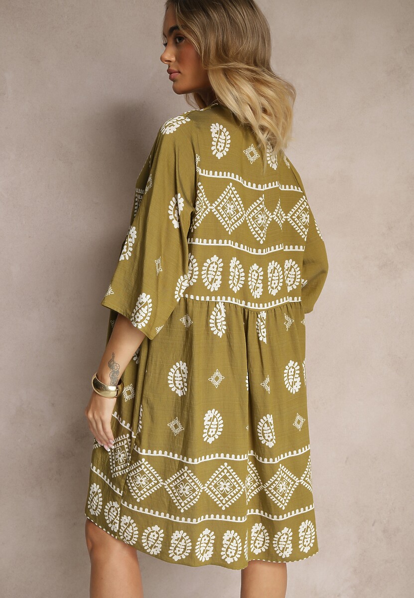 Rochie Virisna Verde închis 3