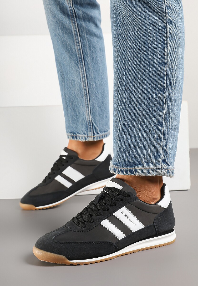 Sneakers Negru cu alb 2