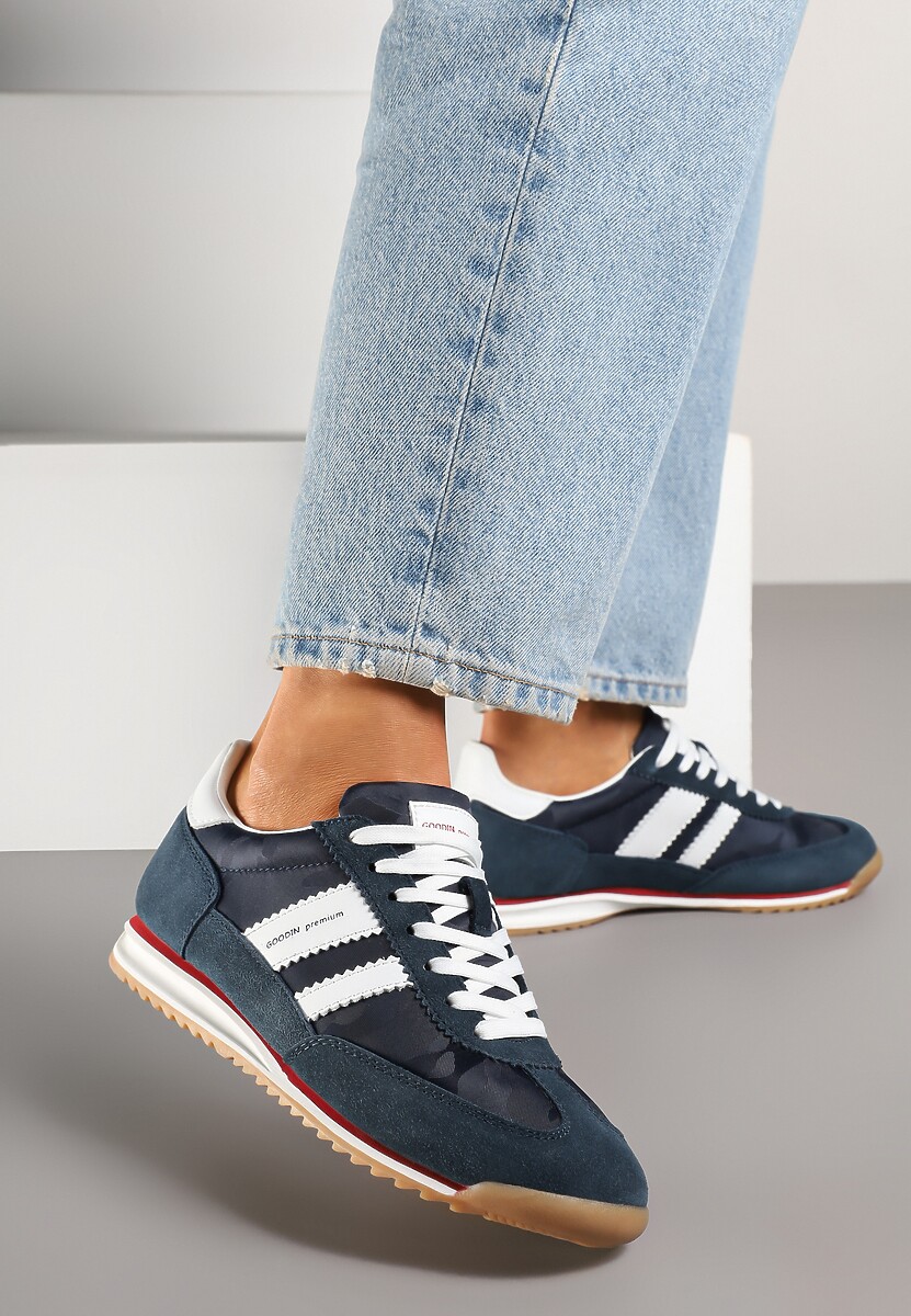 Sneakers Bleumarin cu alb 1