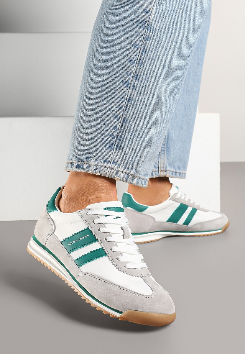 Sneakers Nasnella Alb cu gri 2