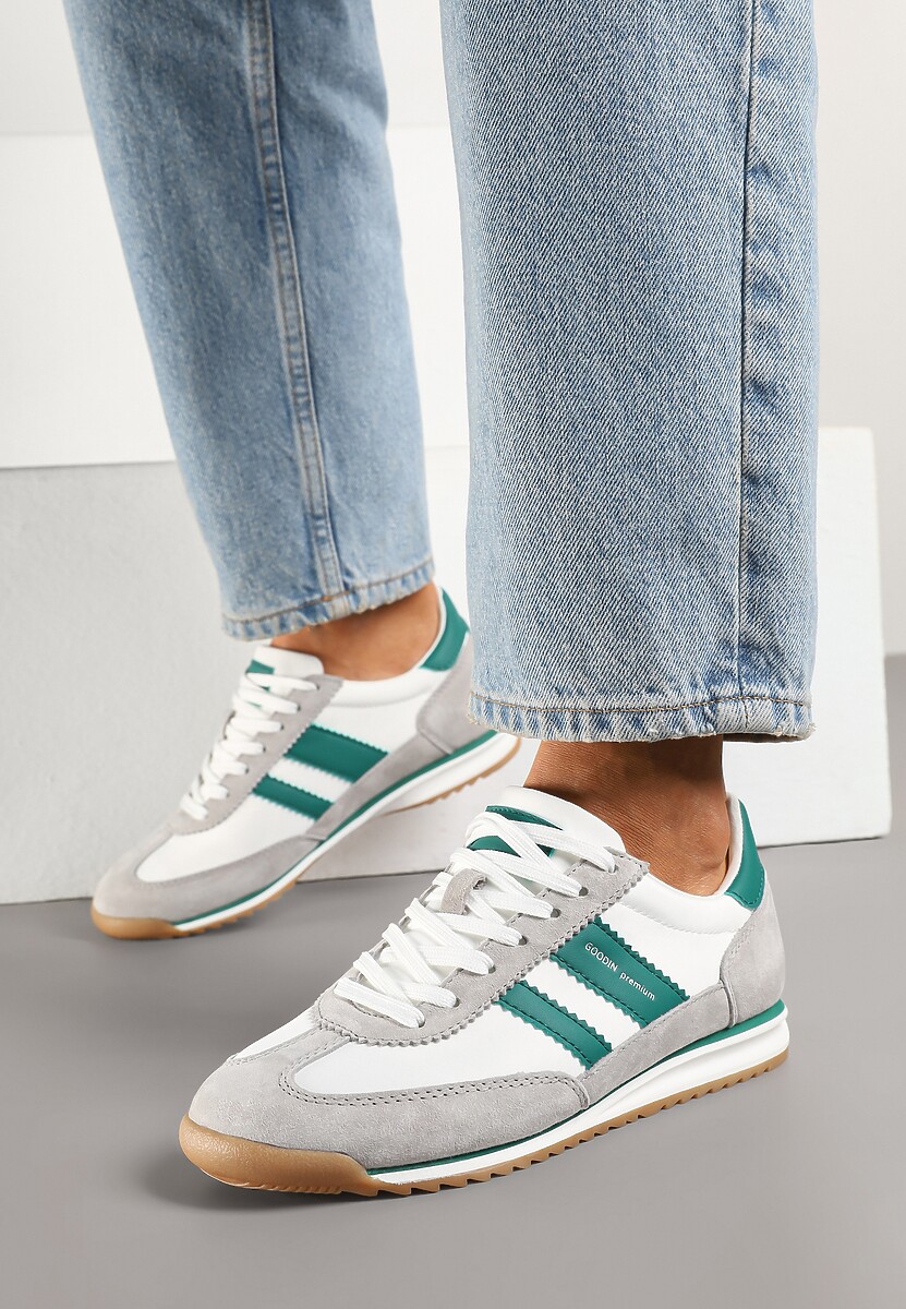 Sneakers Nasnella Alb cu gri 3