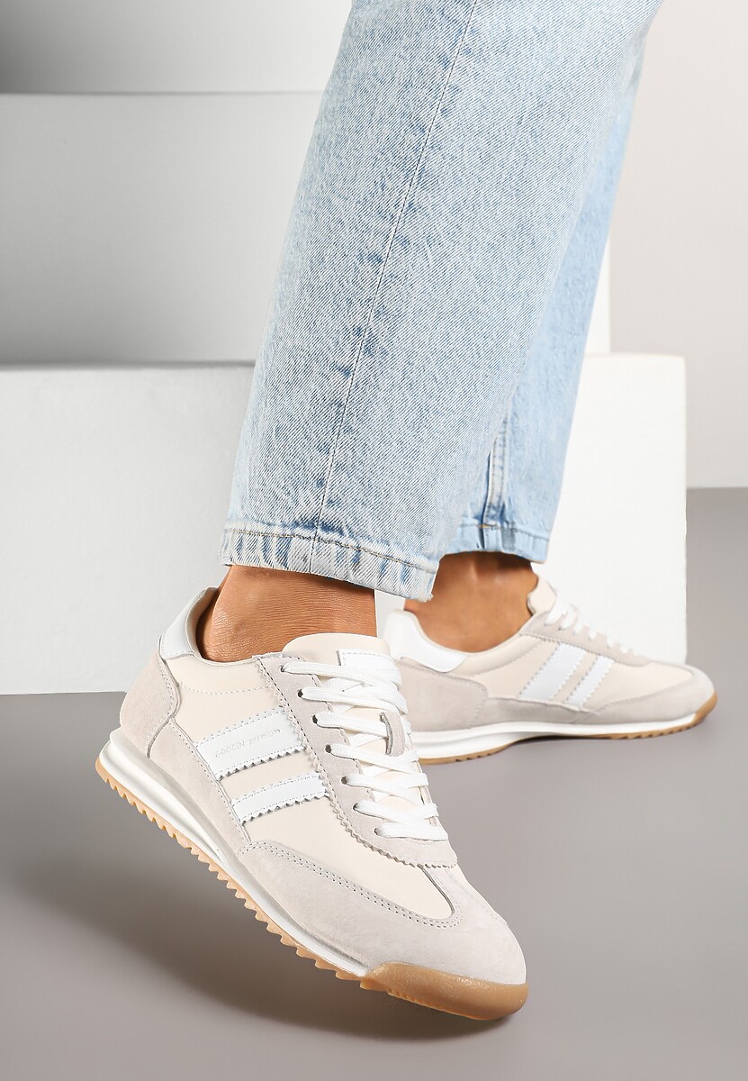 Sneakers Nasnella Gri cu alb 2