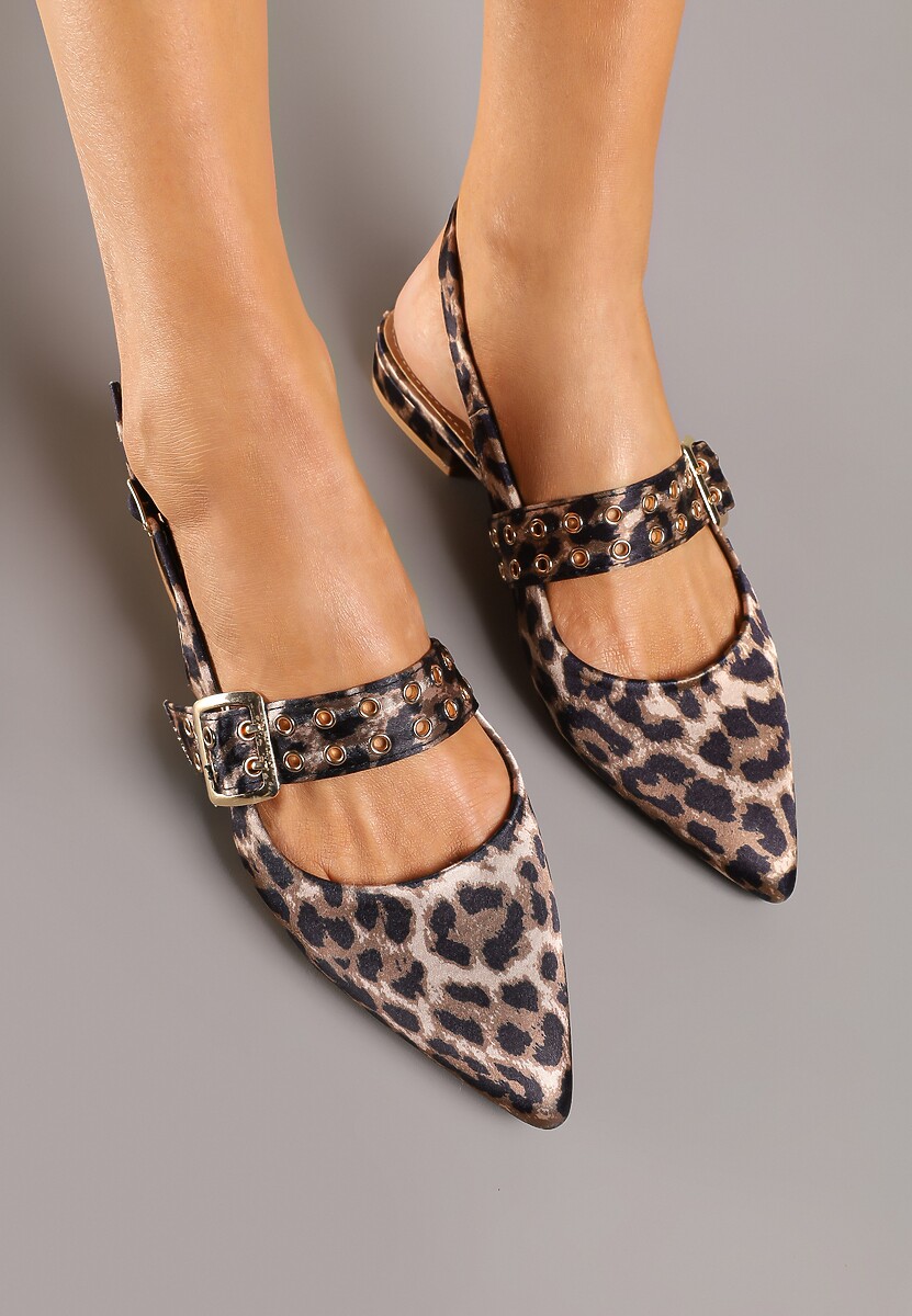 Pantofi cu toc Pollime Imprimeu leopard 3
