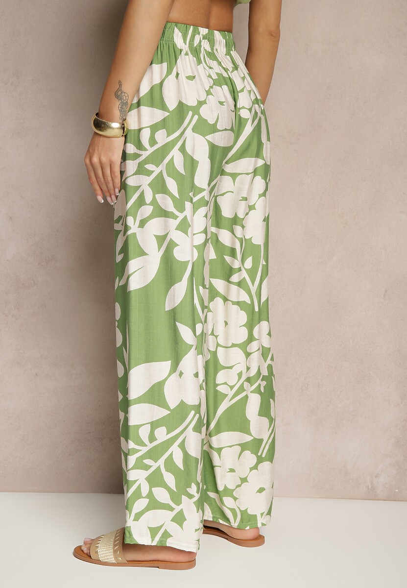 Pantaloni Elaneora Verde închis 3