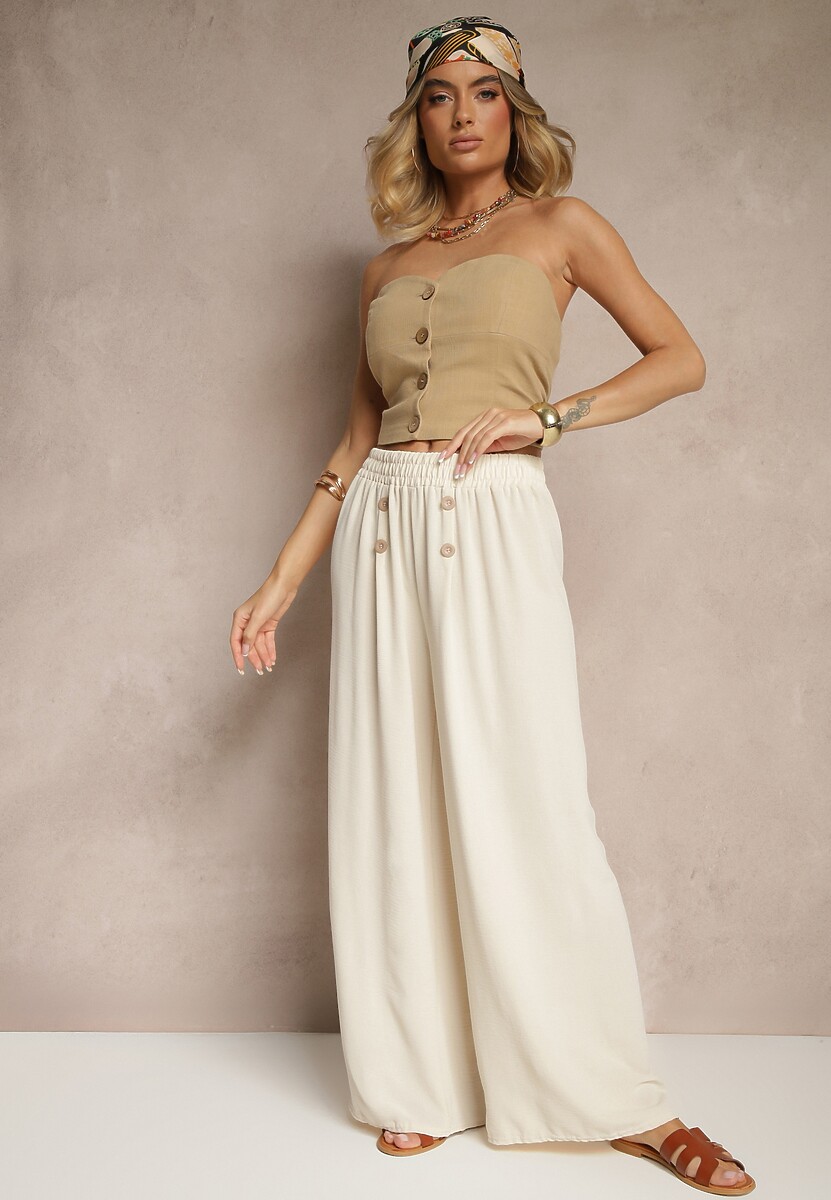 Pantaloni Morritia Bej deschis 2