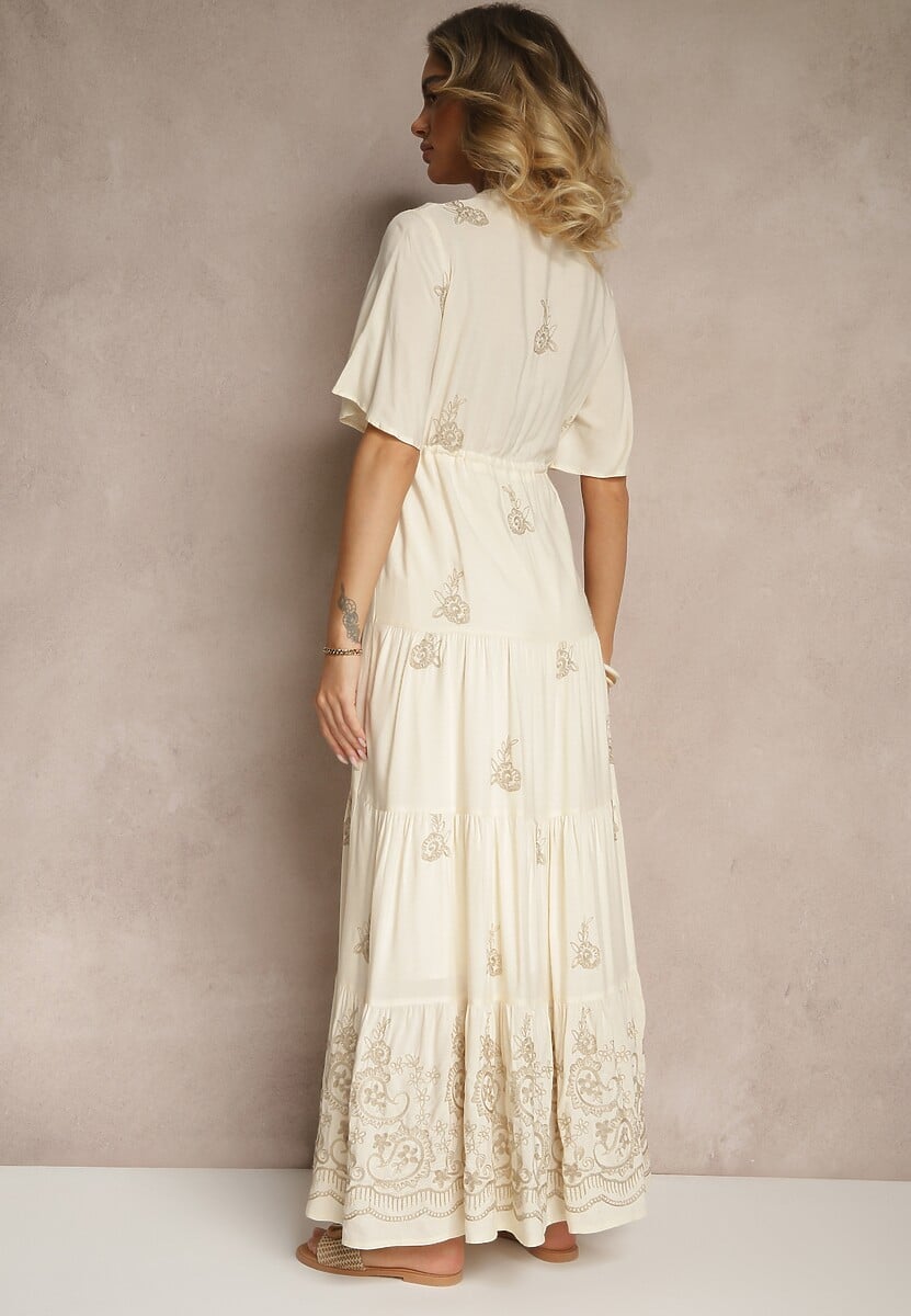 Rochie Falvania Bej 3