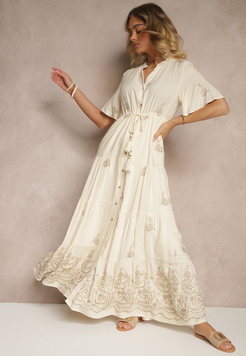 Rochie Falvania Bej 1