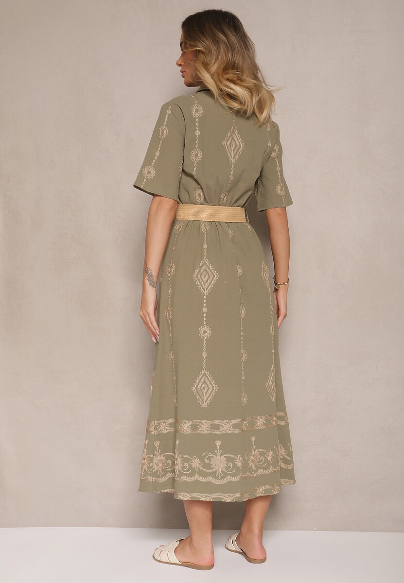 Rochie Sariene Verde închis 3
