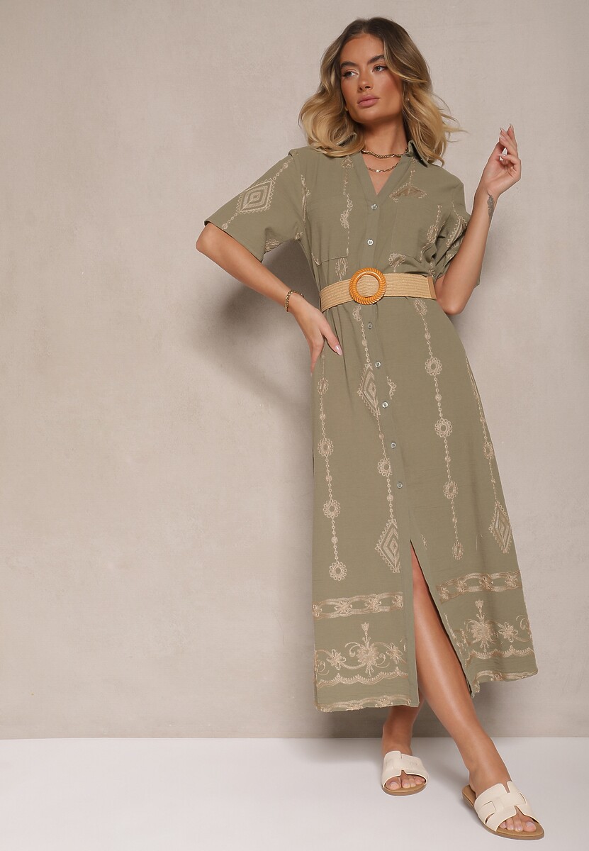 Rochie Sariene Verde închis 1