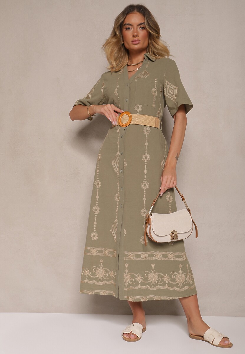 Rochie Sariene Verde închis 2