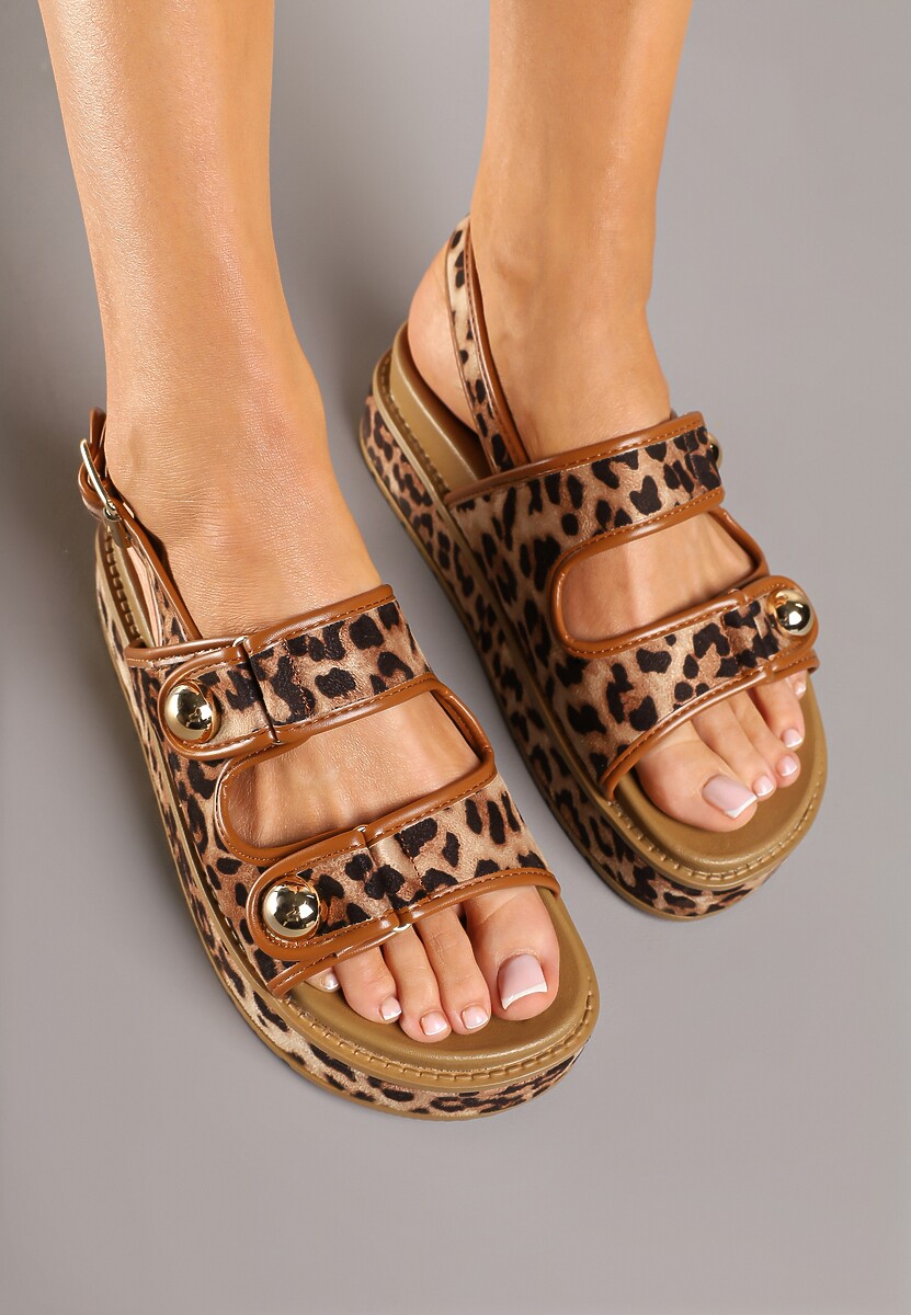 Sandale Pollani Imprimeu leopard 3