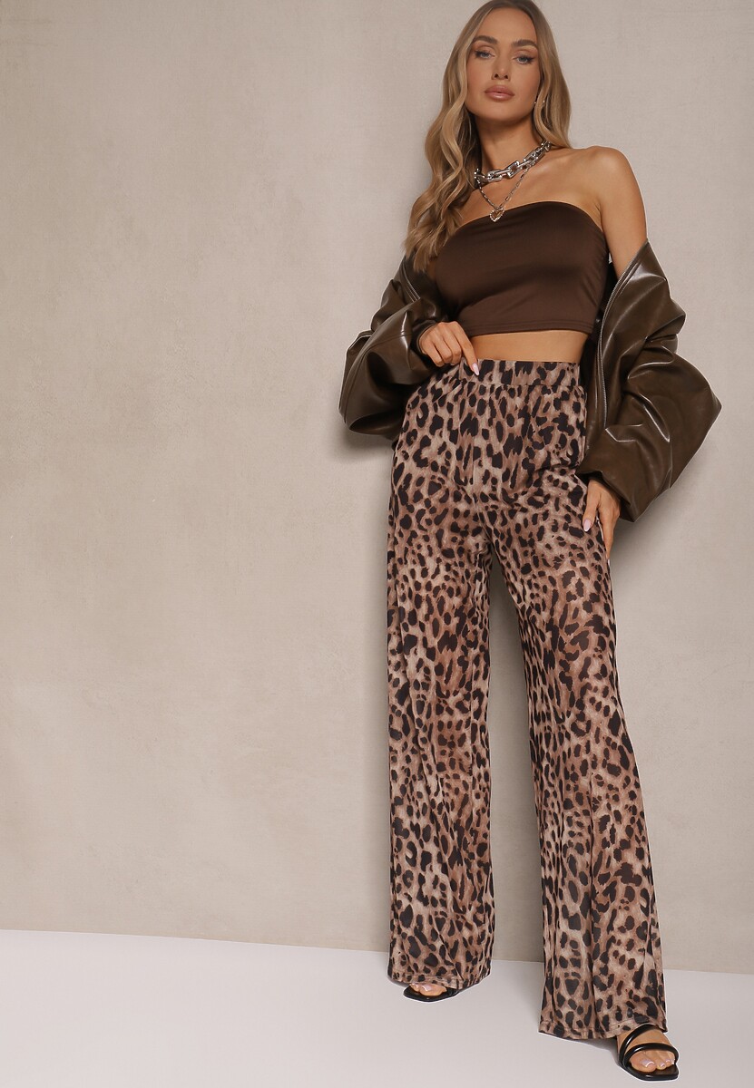 Pantaloni Ciaraviana Imprimeu leopard 1