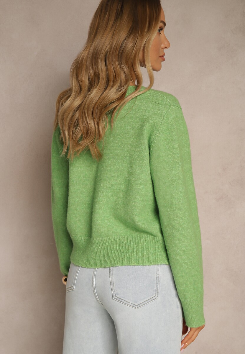 Cardigan Kornelira Verde deschis 3
