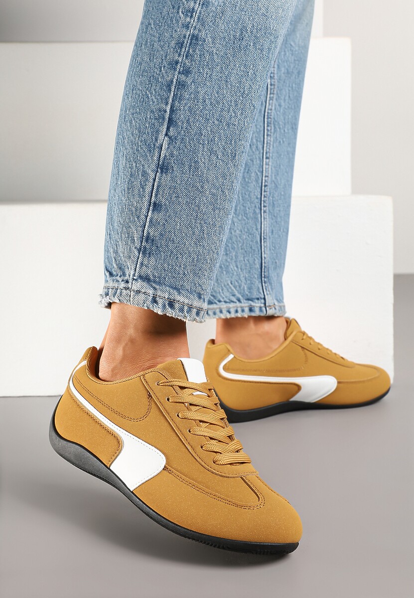 Jasnobrązowe Sneakersy Typu Klasyczne Tenisówki Zelritia 1