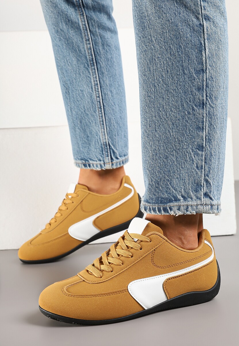 Jasnobrązowe Sneakersy Typu Klasyczne Tenisówki Zelritia 2