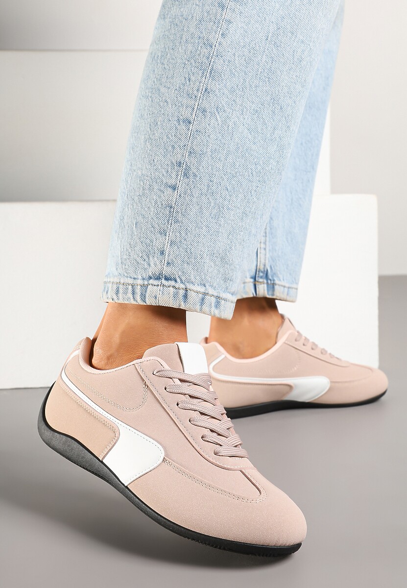 Różowe Sneakersy Typu Klasyczne Tenisówki Zelritia 1