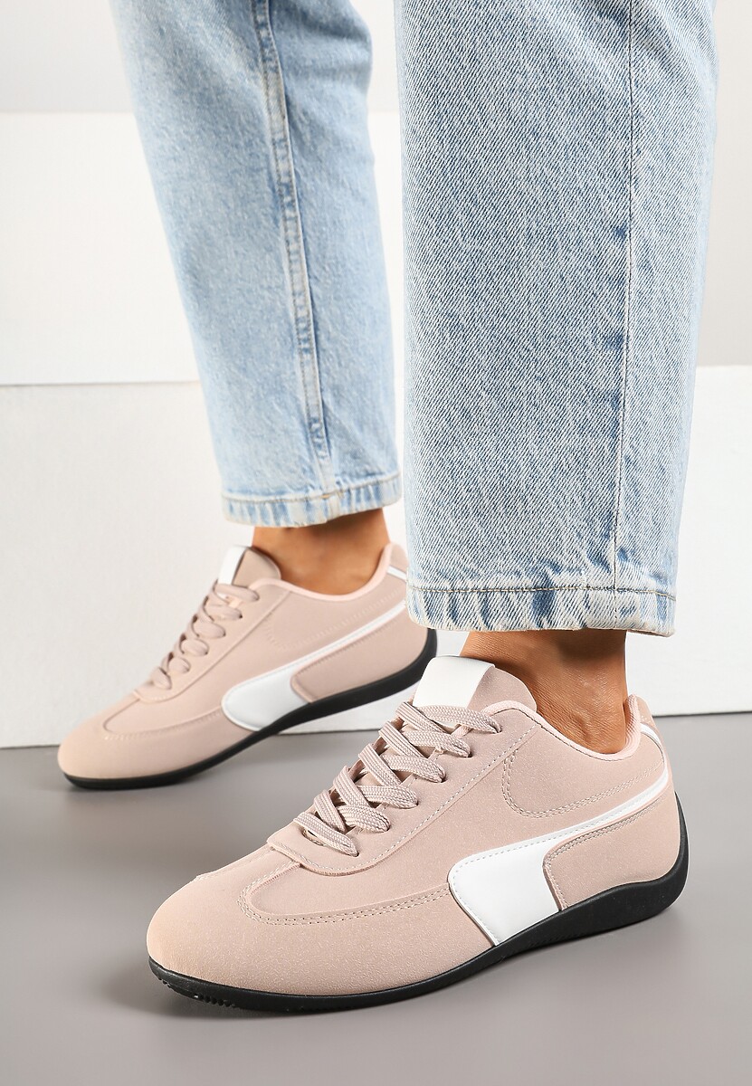 Różowe Sneakersy Typu Klasyczne Tenisówki Zelritia 2
