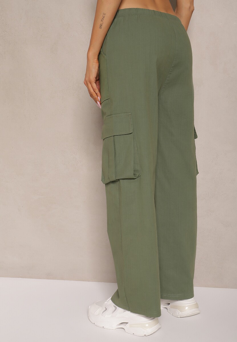 Pantaloni Katienne Verde închis 3