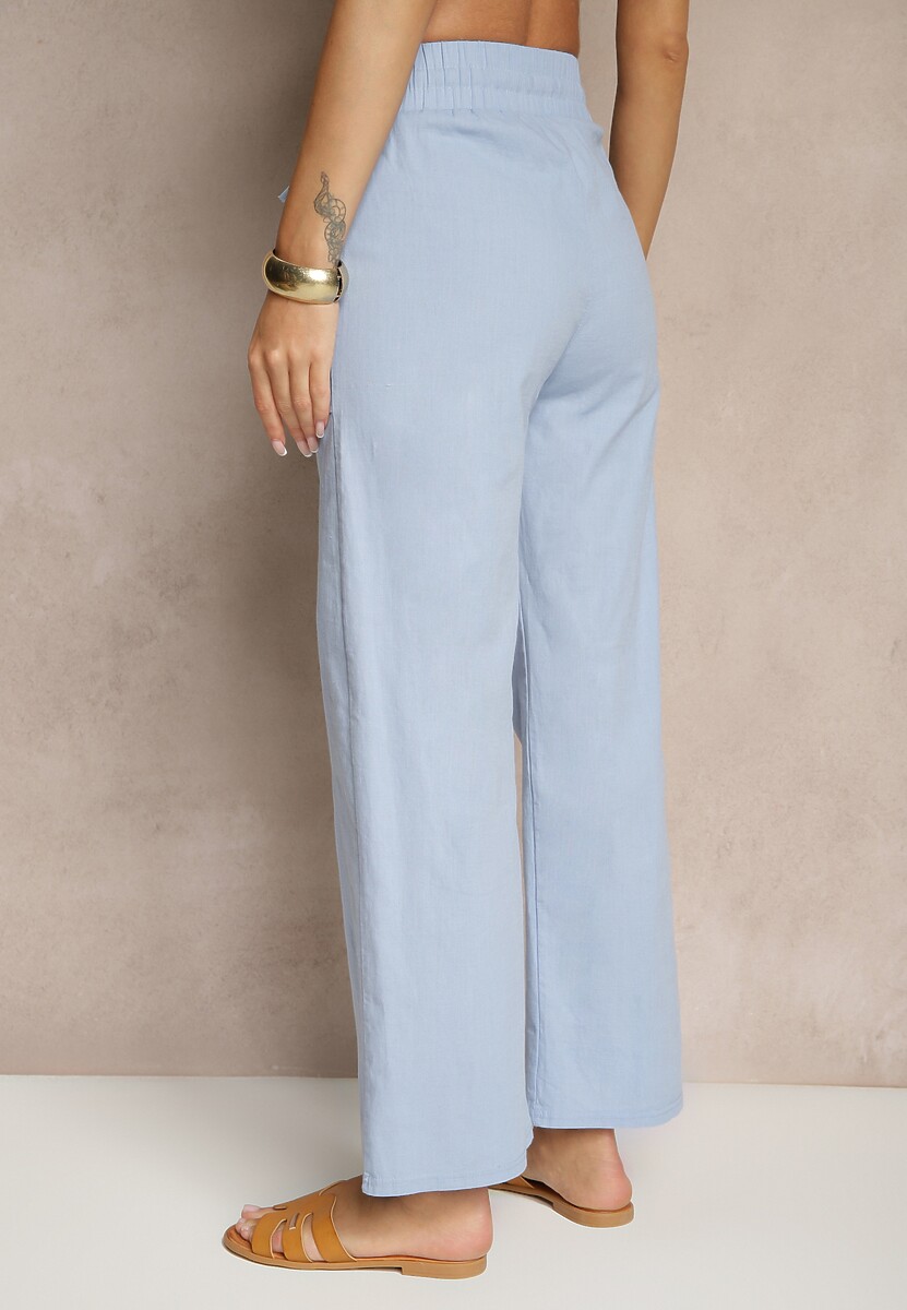 Pantaloni Davilena Albastru deschis 3