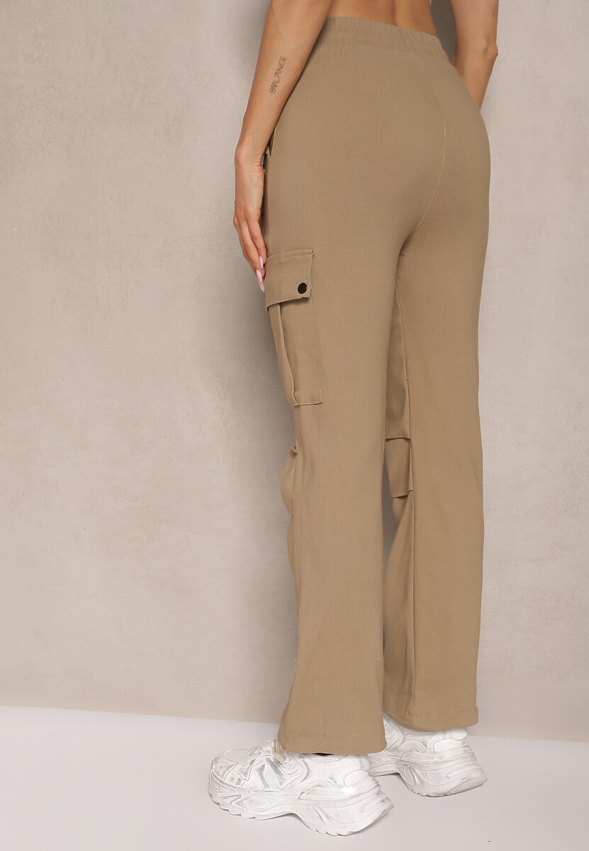 Pantaloni Evianirae Bej închis 3
