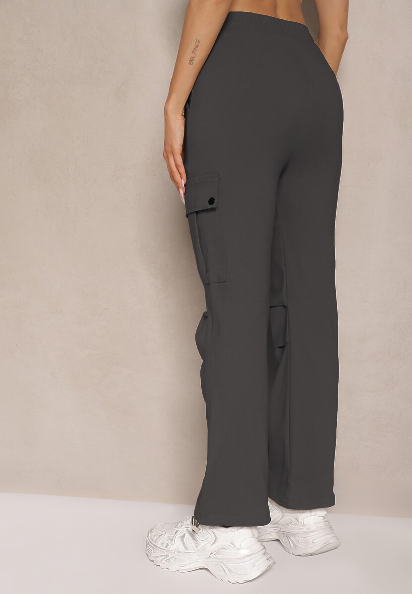 Pantaloni Evianirae Gri închis 3