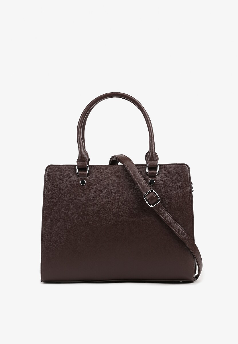 Brązowa Torebka Shopperka z Dodatkowym Paskiem Crossbody Sunirora 1