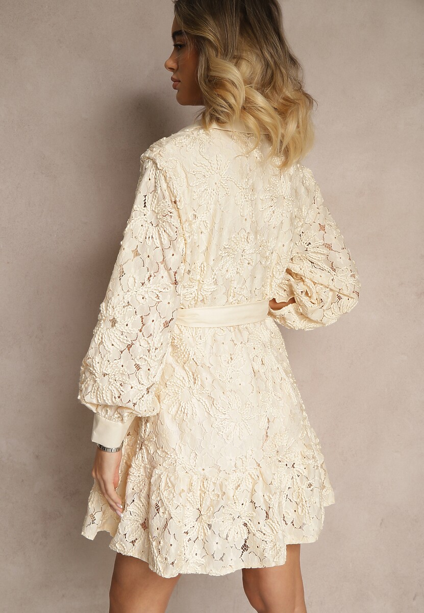 Rochie Roniella Bej deschis 3