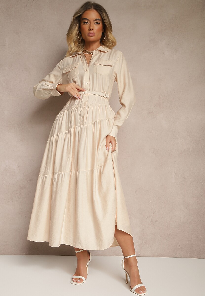Rochie Ronesa Bej 1
