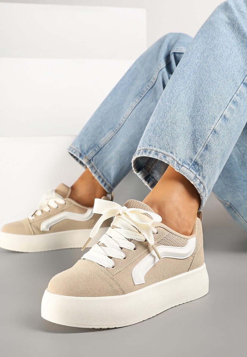Sneakers Kornelna Bej închis 2