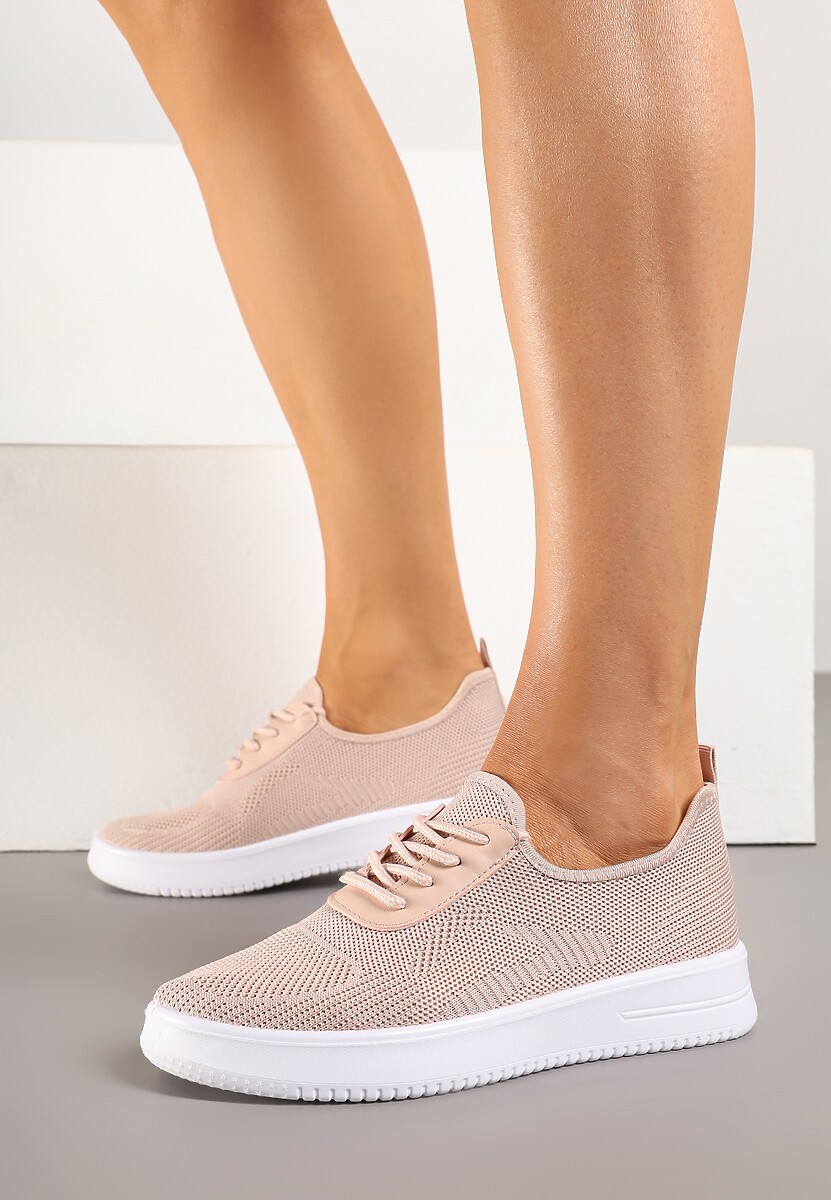 Różowe Siateczkowe Buty Sportowe Sneakersy Eravessa 1