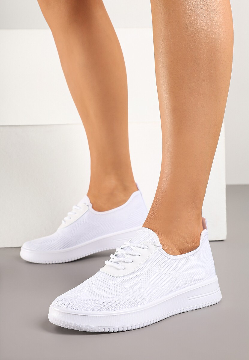 Białe Siateczkowe Buty Sportowe Sneakersy Eravessa 2