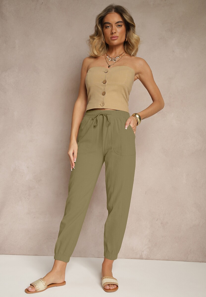 Pantaloni Xarvania Verde închis 1