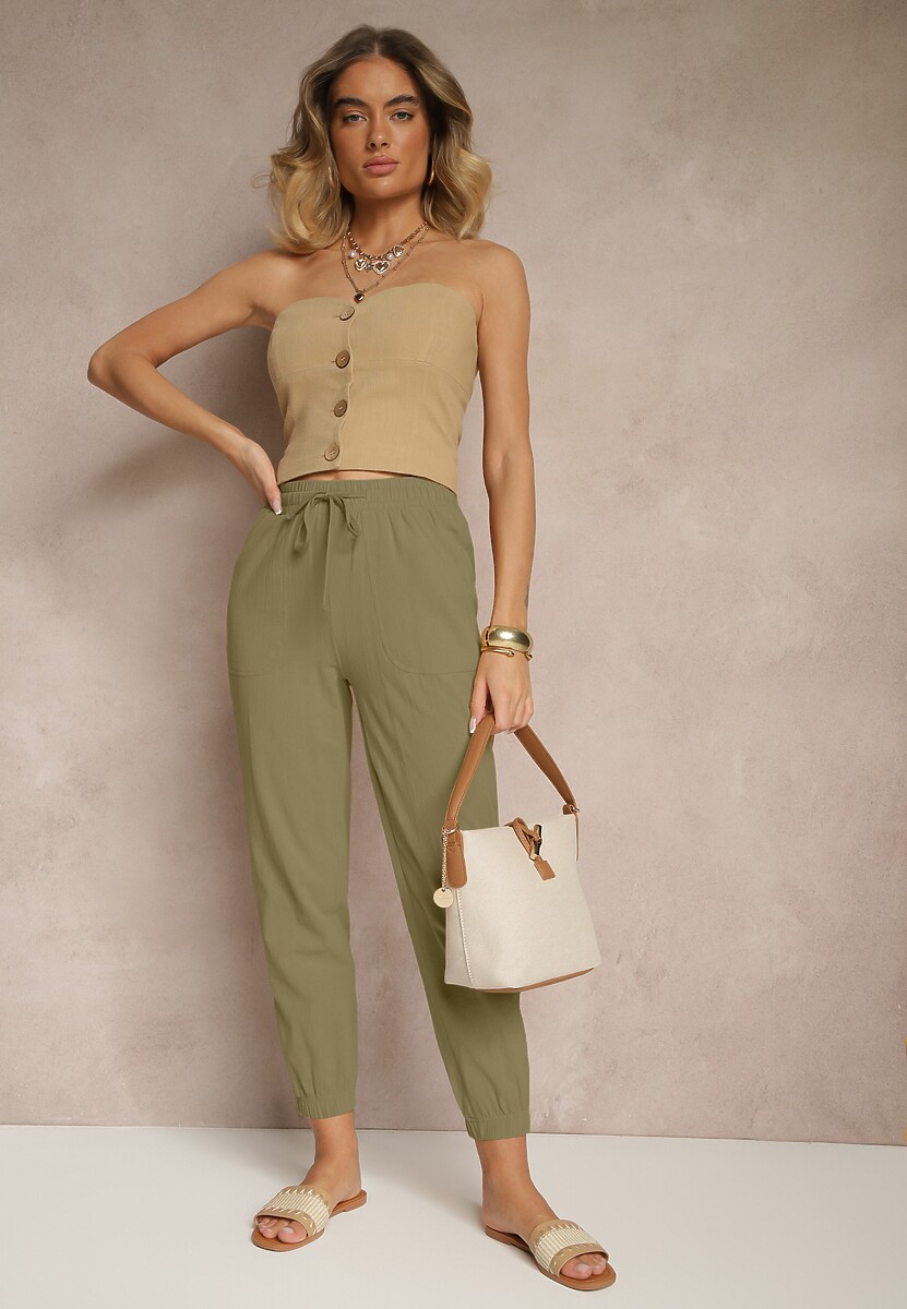 Pantaloni Xarvania Verde închis 2