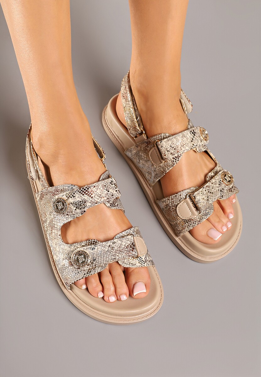 Sandale Kolowenna Print piele de șarpe 3