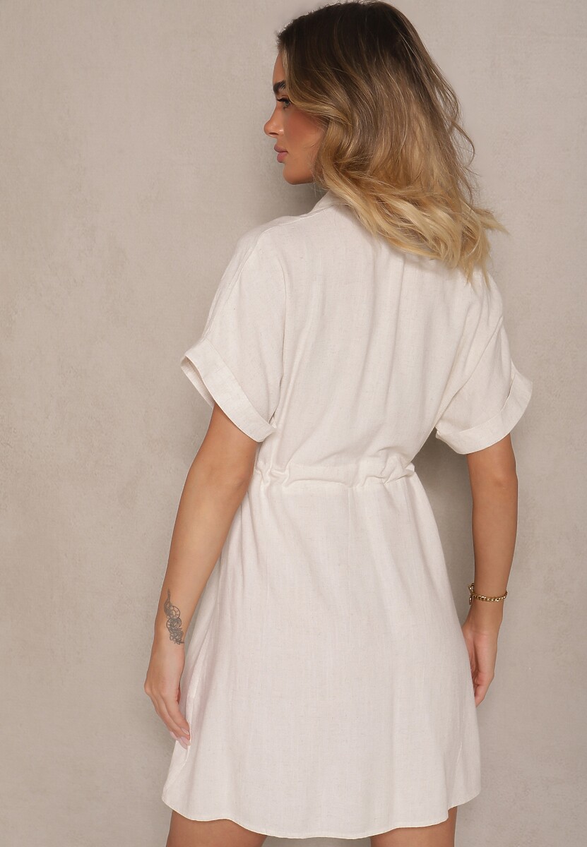 Rochie Ronara Albastră cu bej 3