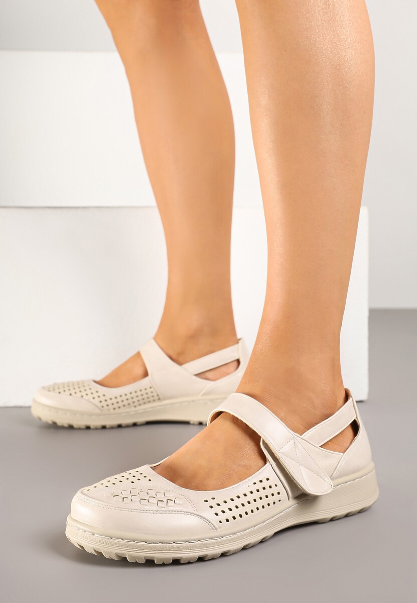 Pantofi casual Vornira Bej 1