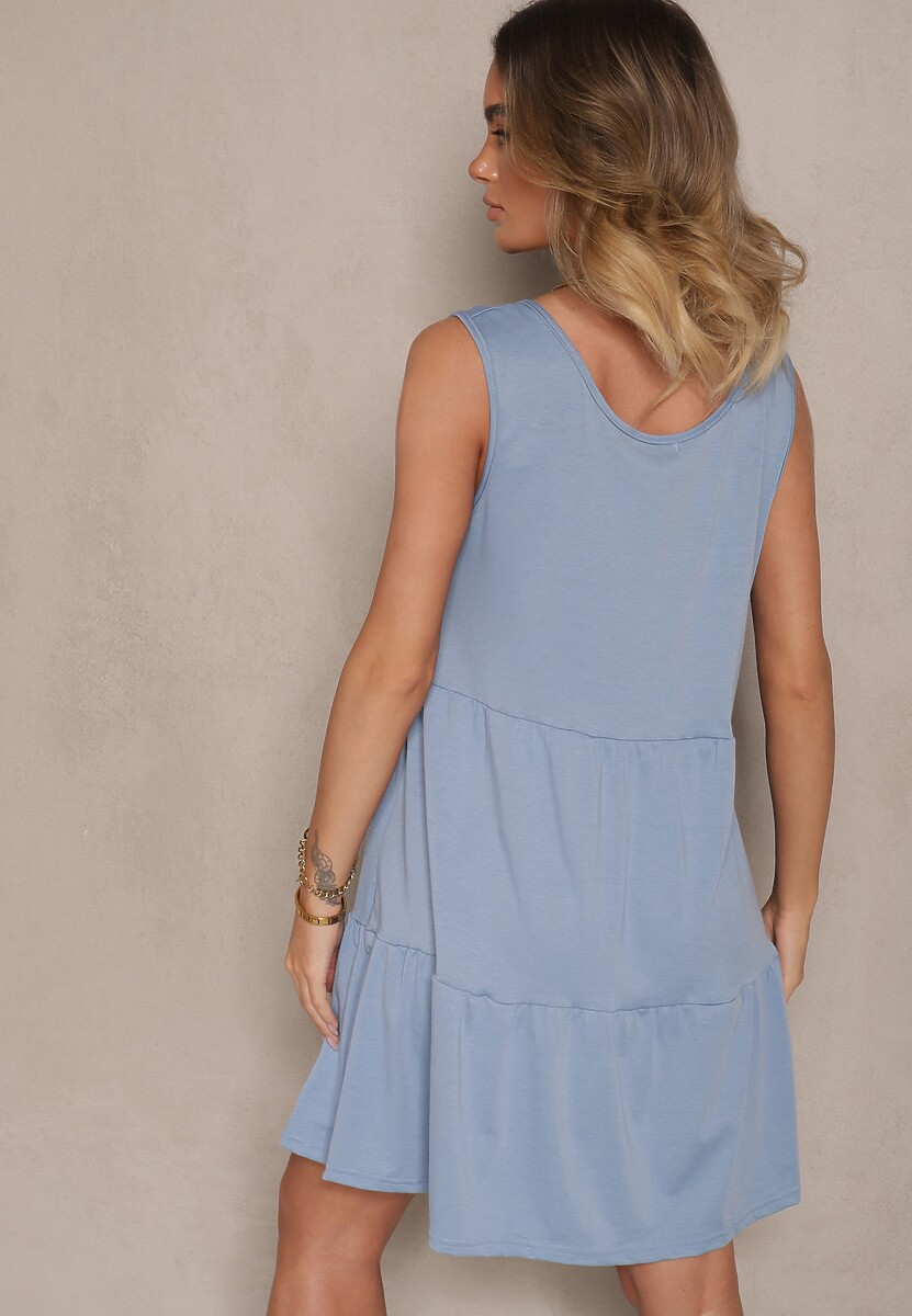 Rochie Saniraya Albastru deschis 3
