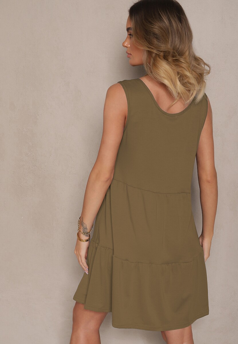 Rochie Saniraya Verde închis 3